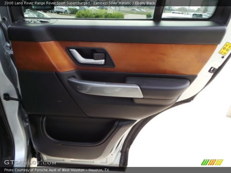 Zambezi Silver Metallic / Ebony Black 2006 Land Rover Range Rover Sport Supercharged