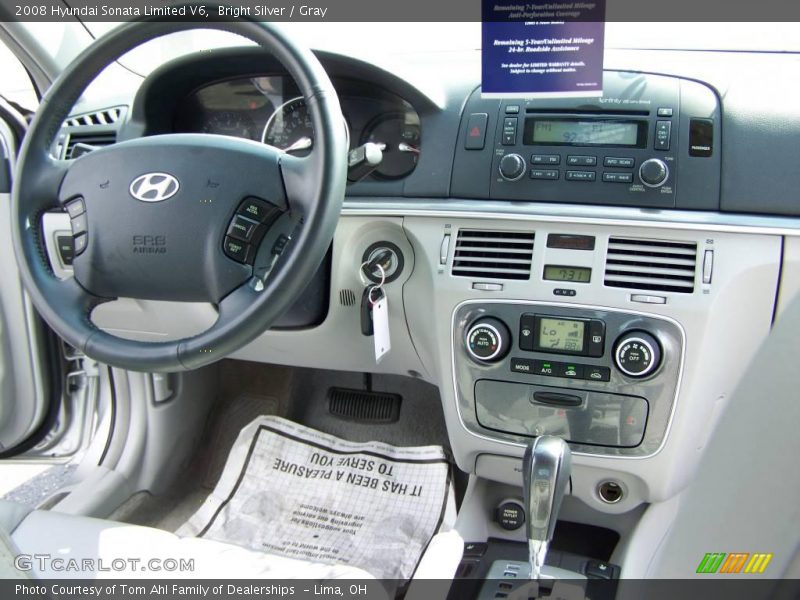 Bright Silver / Gray 2008 Hyundai Sonata Limited V6