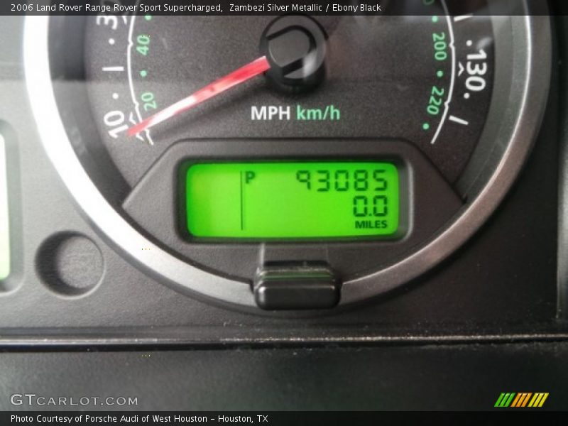 Zambezi Silver Metallic / Ebony Black 2006 Land Rover Range Rover Sport Supercharged
