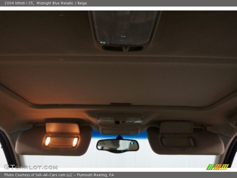 Midnight Blue Metallic / Beige 2004 Infiniti I 35