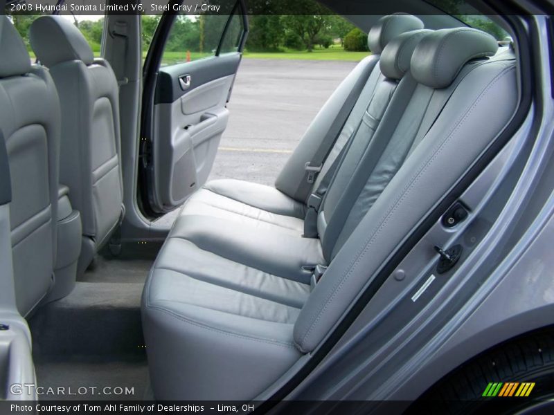 Steel Gray / Gray 2008 Hyundai Sonata Limited V6