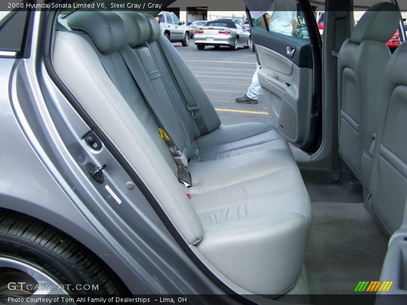 Steel Gray / Gray 2008 Hyundai Sonata Limited V6