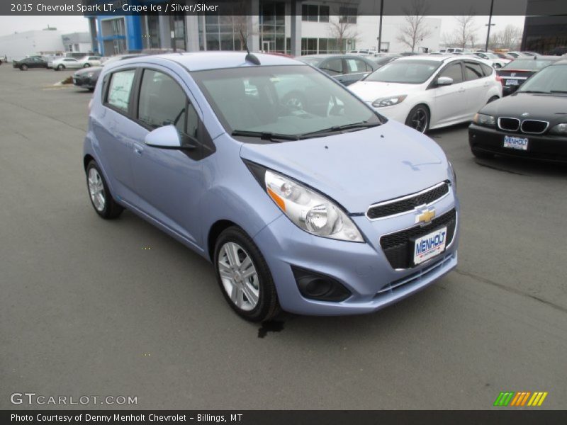 Grape Ice / Silver/Silver 2015 Chevrolet Spark LT