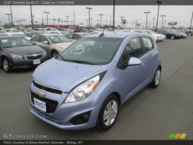Grape Ice / Silver/Silver 2015 Chevrolet Spark LT