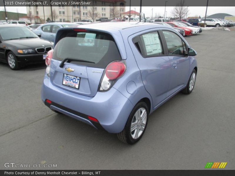 Grape Ice / Silver/Silver 2015 Chevrolet Spark LT
