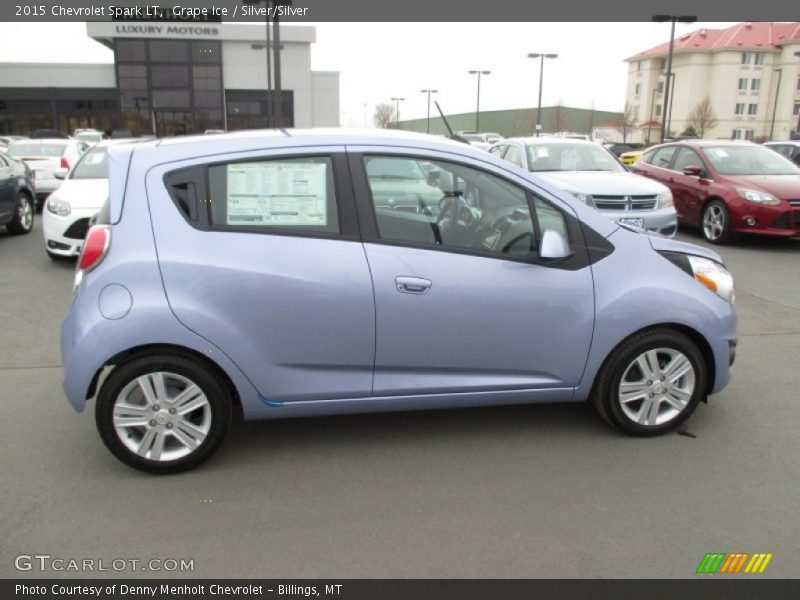 Grape Ice / Silver/Silver 2015 Chevrolet Spark LT