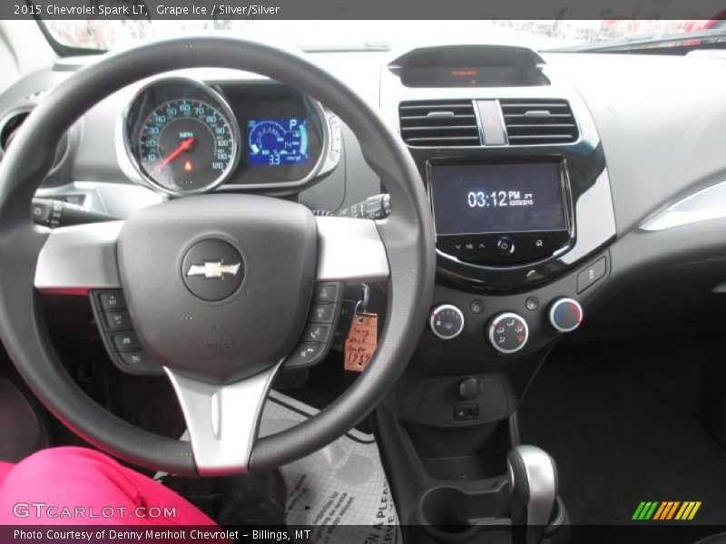 Grape Ice / Silver/Silver 2015 Chevrolet Spark LT