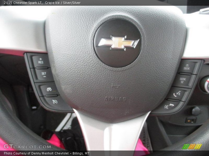 Grape Ice / Silver/Silver 2015 Chevrolet Spark LT