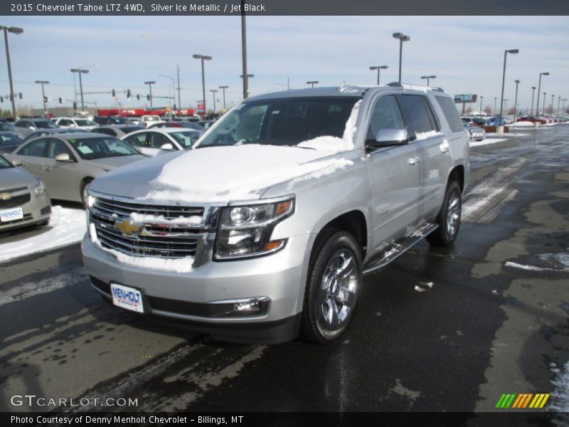 Silver Ice Metallic / Jet Black 2015 Chevrolet Tahoe LTZ 4WD