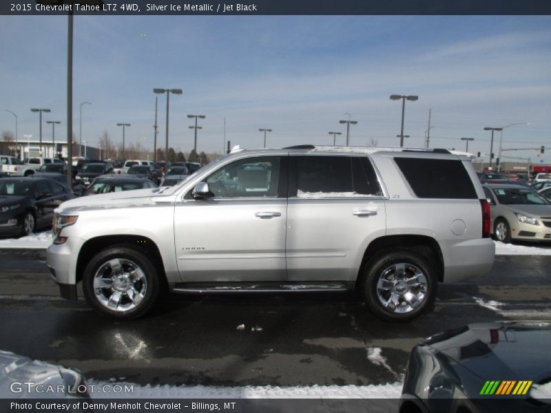 Silver Ice Metallic / Jet Black 2015 Chevrolet Tahoe LTZ 4WD