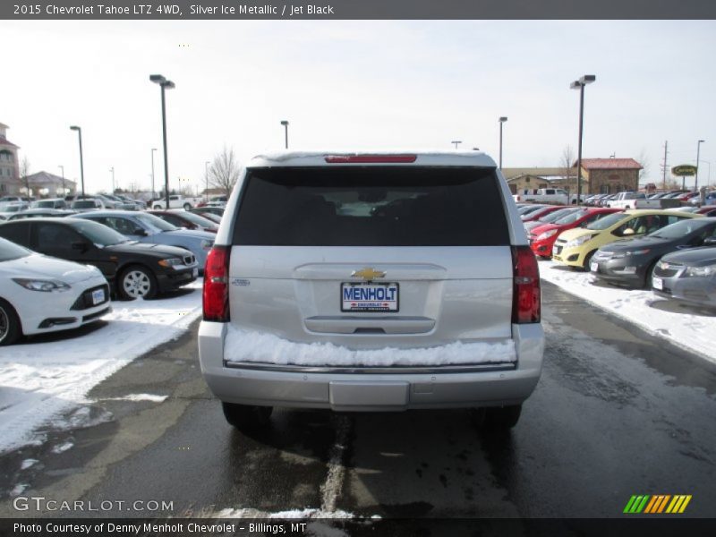 Silver Ice Metallic / Jet Black 2015 Chevrolet Tahoe LTZ 4WD