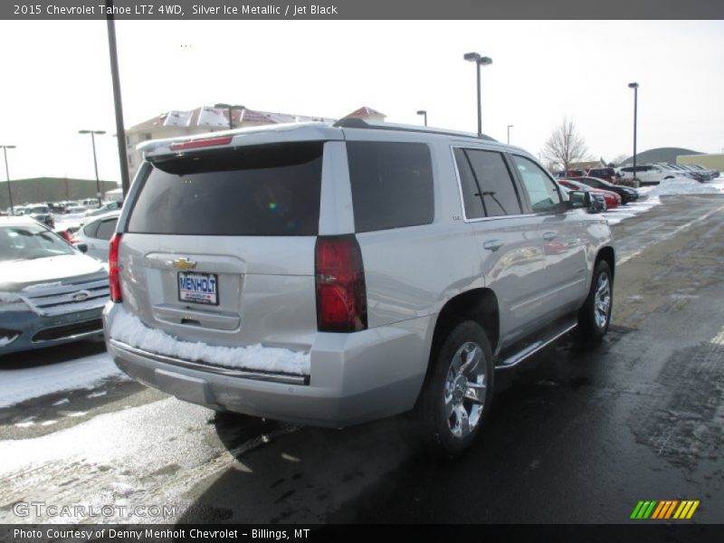 Silver Ice Metallic / Jet Black 2015 Chevrolet Tahoe LTZ 4WD