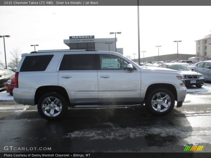 Silver Ice Metallic / Jet Black 2015 Chevrolet Tahoe LTZ 4WD