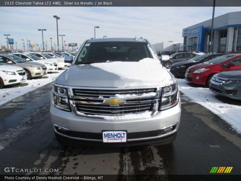Silver Ice Metallic / Jet Black 2015 Chevrolet Tahoe LTZ 4WD