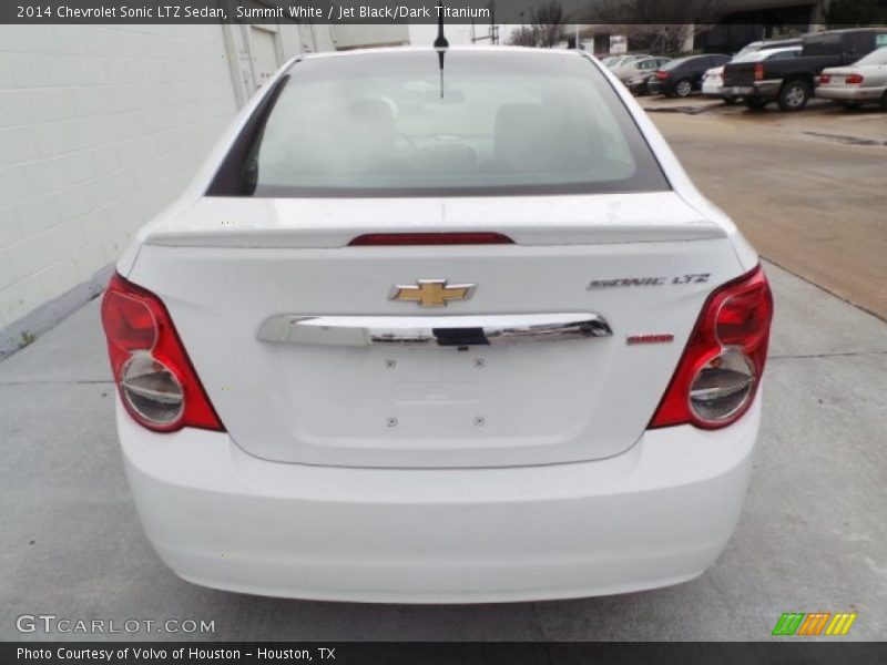 Summit White / Jet Black/Dark Titanium 2014 Chevrolet Sonic LTZ Sedan