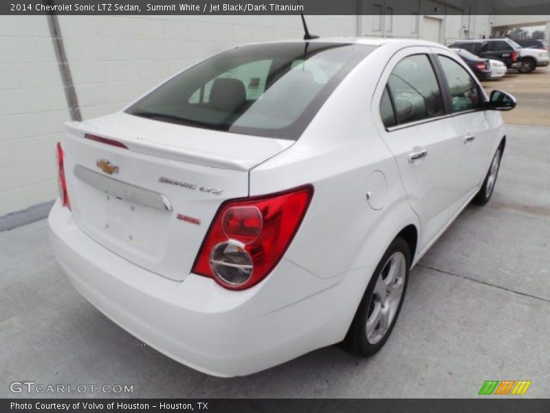 Summit White / Jet Black/Dark Titanium 2014 Chevrolet Sonic LTZ Sedan