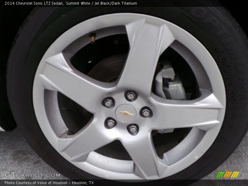 Summit White / Jet Black/Dark Titanium 2014 Chevrolet Sonic LTZ Sedan