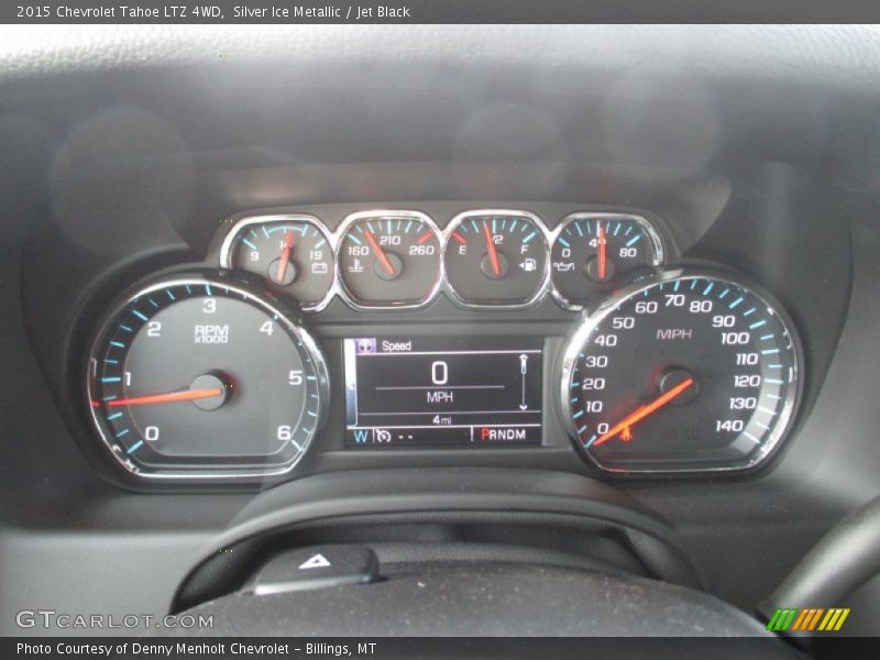 Silver Ice Metallic / Jet Black 2015 Chevrolet Tahoe LTZ 4WD