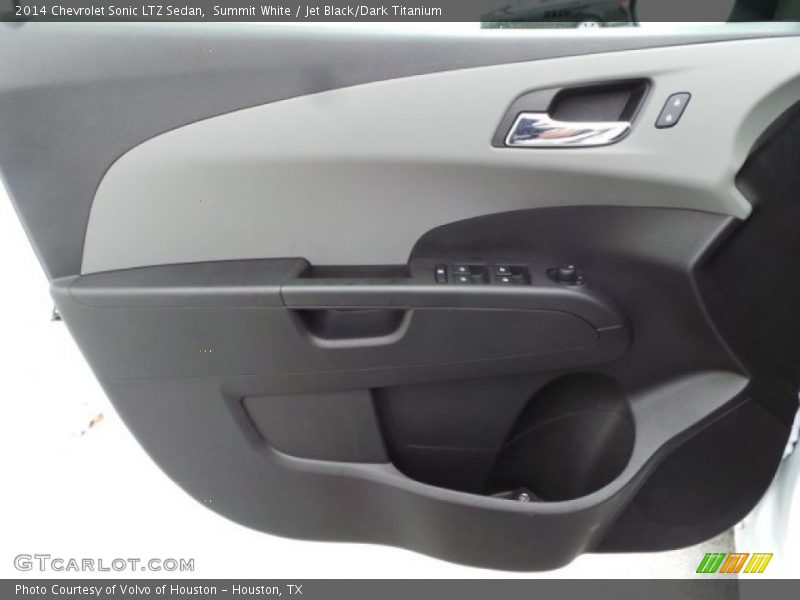 Summit White / Jet Black/Dark Titanium 2014 Chevrolet Sonic LTZ Sedan