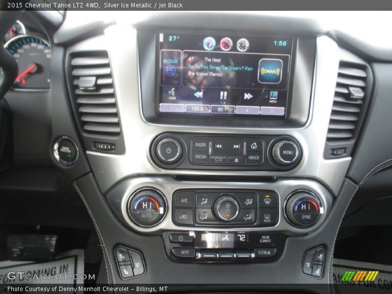 Silver Ice Metallic / Jet Black 2015 Chevrolet Tahoe LTZ 4WD