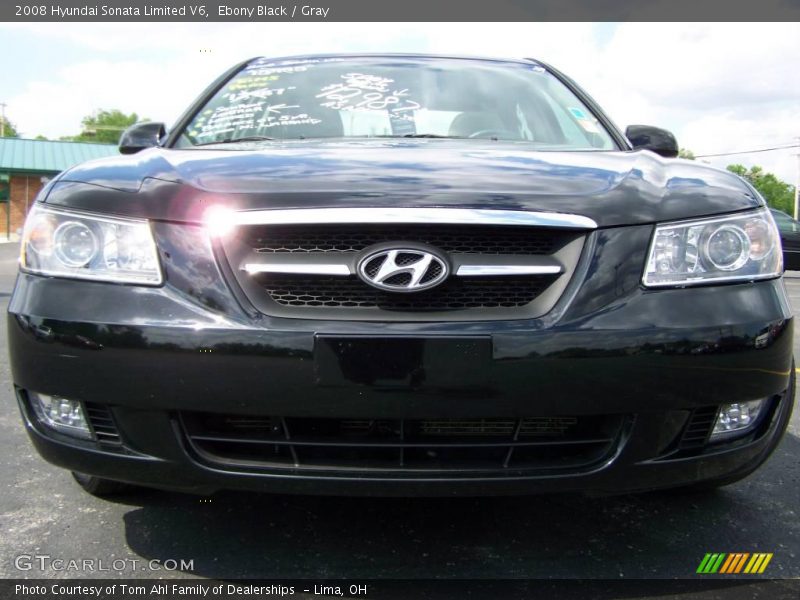 Ebony Black / Gray 2008 Hyundai Sonata Limited V6