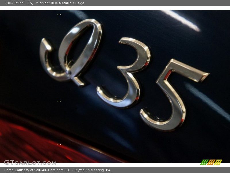 Midnight Blue Metallic / Beige 2004 Infiniti I 35
