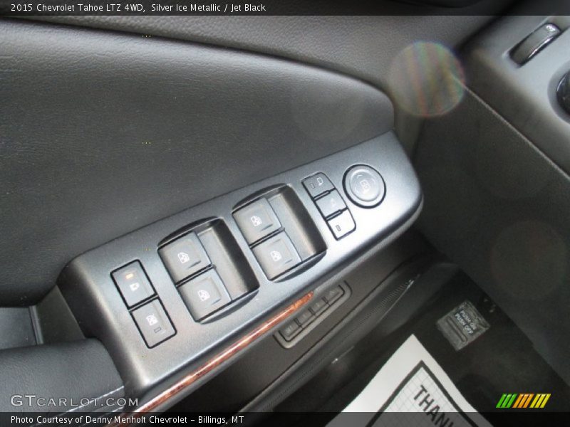Silver Ice Metallic / Jet Black 2015 Chevrolet Tahoe LTZ 4WD
