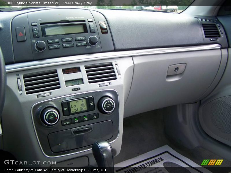 Steel Gray / Gray 2008 Hyundai Sonata Limited V6
