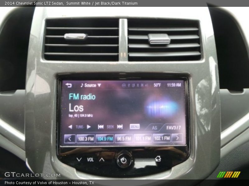 Summit White / Jet Black/Dark Titanium 2014 Chevrolet Sonic LTZ Sedan