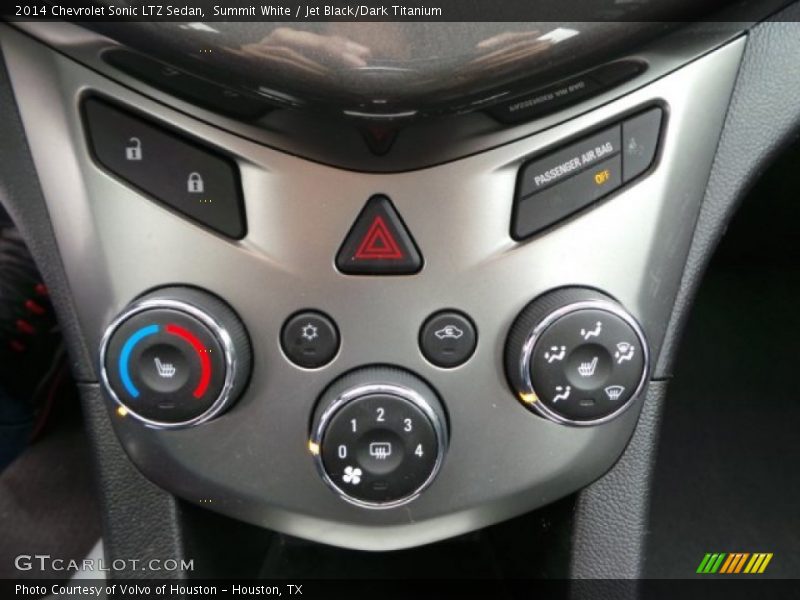 Summit White / Jet Black/Dark Titanium 2014 Chevrolet Sonic LTZ Sedan