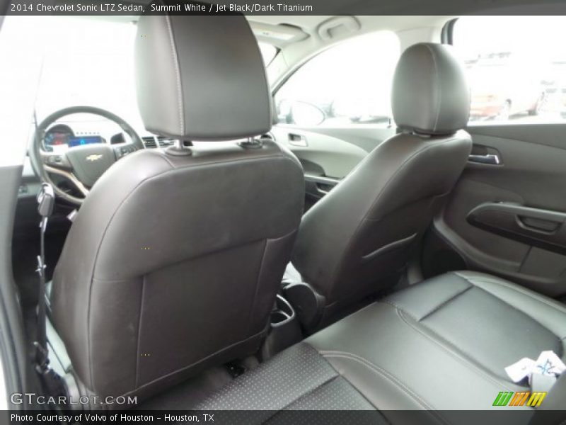 Summit White / Jet Black/Dark Titanium 2014 Chevrolet Sonic LTZ Sedan