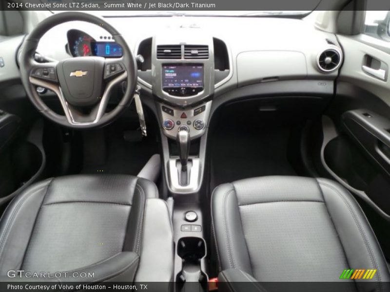Summit White / Jet Black/Dark Titanium 2014 Chevrolet Sonic LTZ Sedan