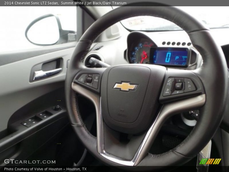 Summit White / Jet Black/Dark Titanium 2014 Chevrolet Sonic LTZ Sedan