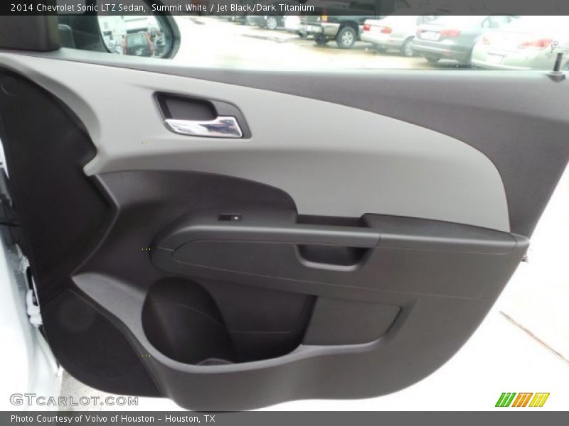 Summit White / Jet Black/Dark Titanium 2014 Chevrolet Sonic LTZ Sedan