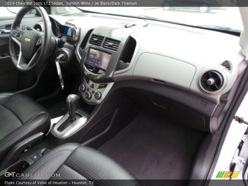 Summit White / Jet Black/Dark Titanium 2014 Chevrolet Sonic LTZ Sedan