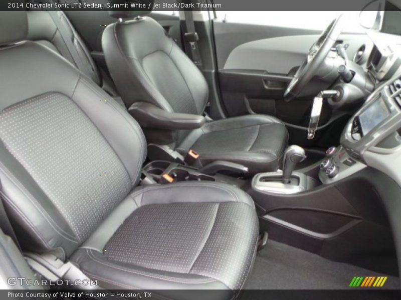 Summit White / Jet Black/Dark Titanium 2014 Chevrolet Sonic LTZ Sedan