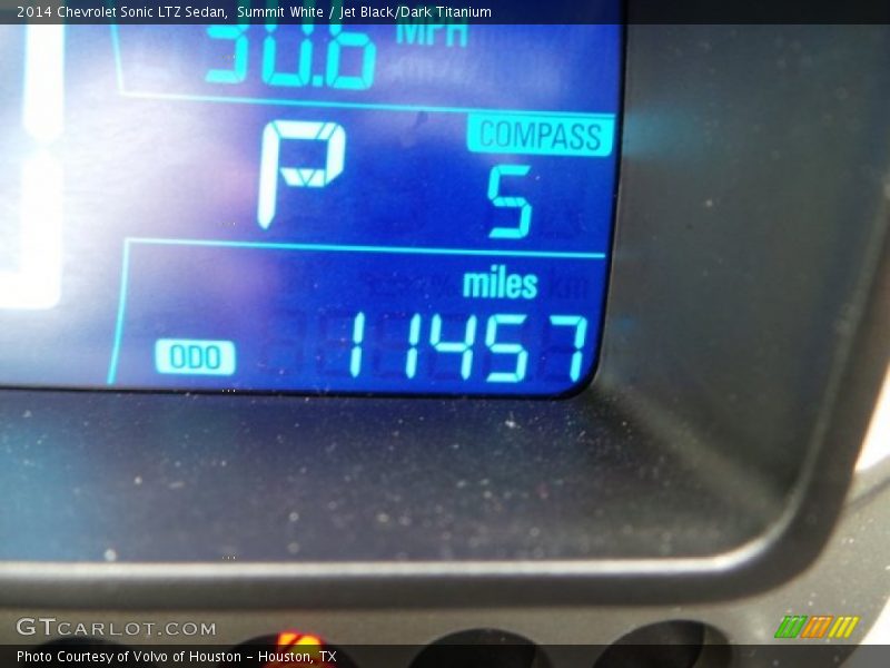 Summit White / Jet Black/Dark Titanium 2014 Chevrolet Sonic LTZ Sedan