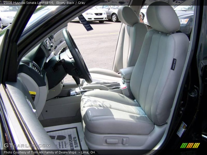 Ebony Black / Gray 2008 Hyundai Sonata Limited V6