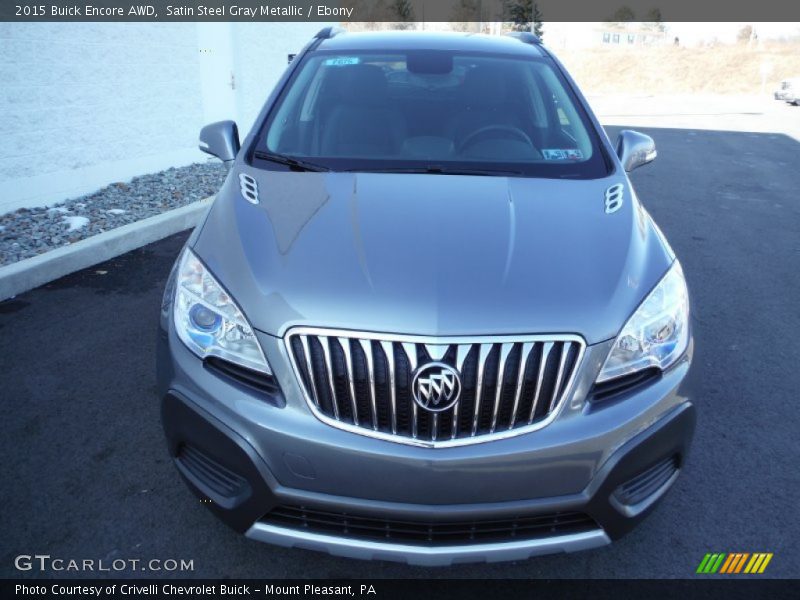 Satin Steel Gray Metallic / Ebony 2015 Buick Encore AWD