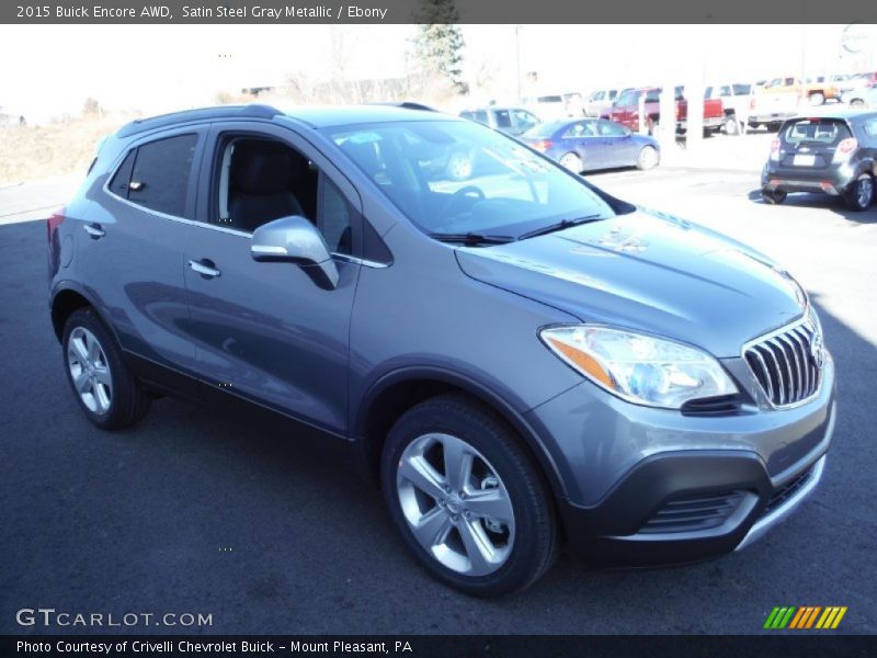Satin Steel Gray Metallic / Ebony 2015 Buick Encore AWD