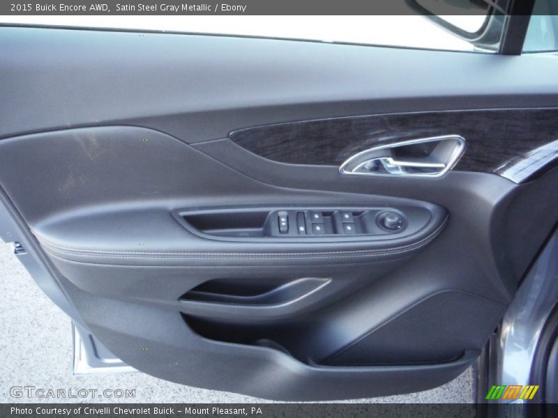 Satin Steel Gray Metallic / Ebony 2015 Buick Encore AWD
