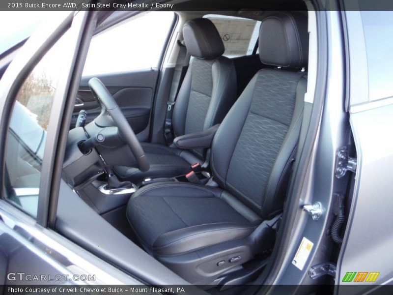Satin Steel Gray Metallic / Ebony 2015 Buick Encore AWD