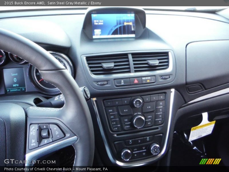 Satin Steel Gray Metallic / Ebony 2015 Buick Encore AWD