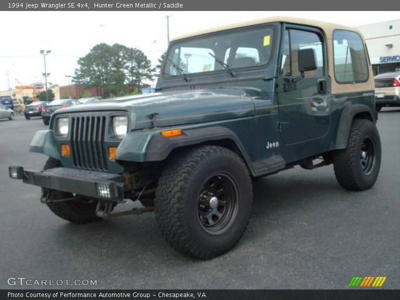 Hunter Green Metallic / Saddle 1994 Jeep Wrangler SE 4x4