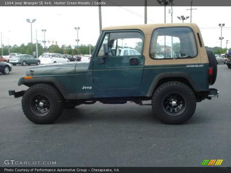 Hunter Green Metallic / Saddle 1994 Jeep Wrangler SE 4x4