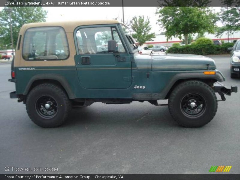 Hunter Green Metallic / Saddle 1994 Jeep Wrangler SE 4x4