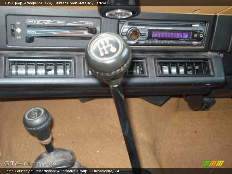 Hunter Green Metallic / Saddle 1994 Jeep Wrangler SE 4x4