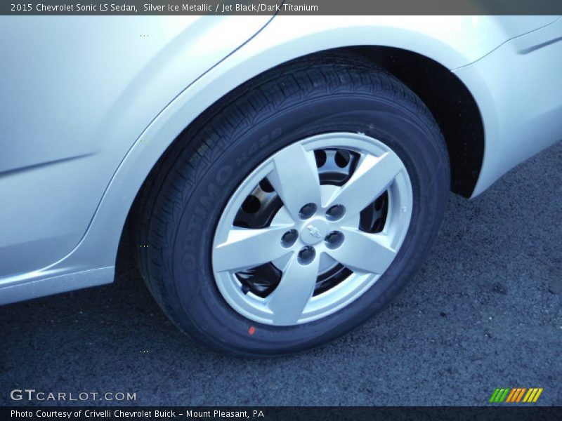 Silver Ice Metallic / Jet Black/Dark Titanium 2015 Chevrolet Sonic LS Sedan