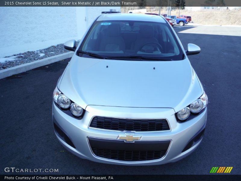 Silver Ice Metallic / Jet Black/Dark Titanium 2015 Chevrolet Sonic LS Sedan