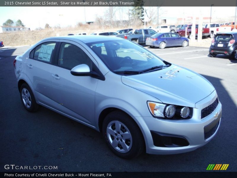 Silver Ice Metallic / Jet Black/Dark Titanium 2015 Chevrolet Sonic LS Sedan